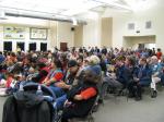 Residents packed into the Saxman Community Center Saturday for a dedication ceremony.